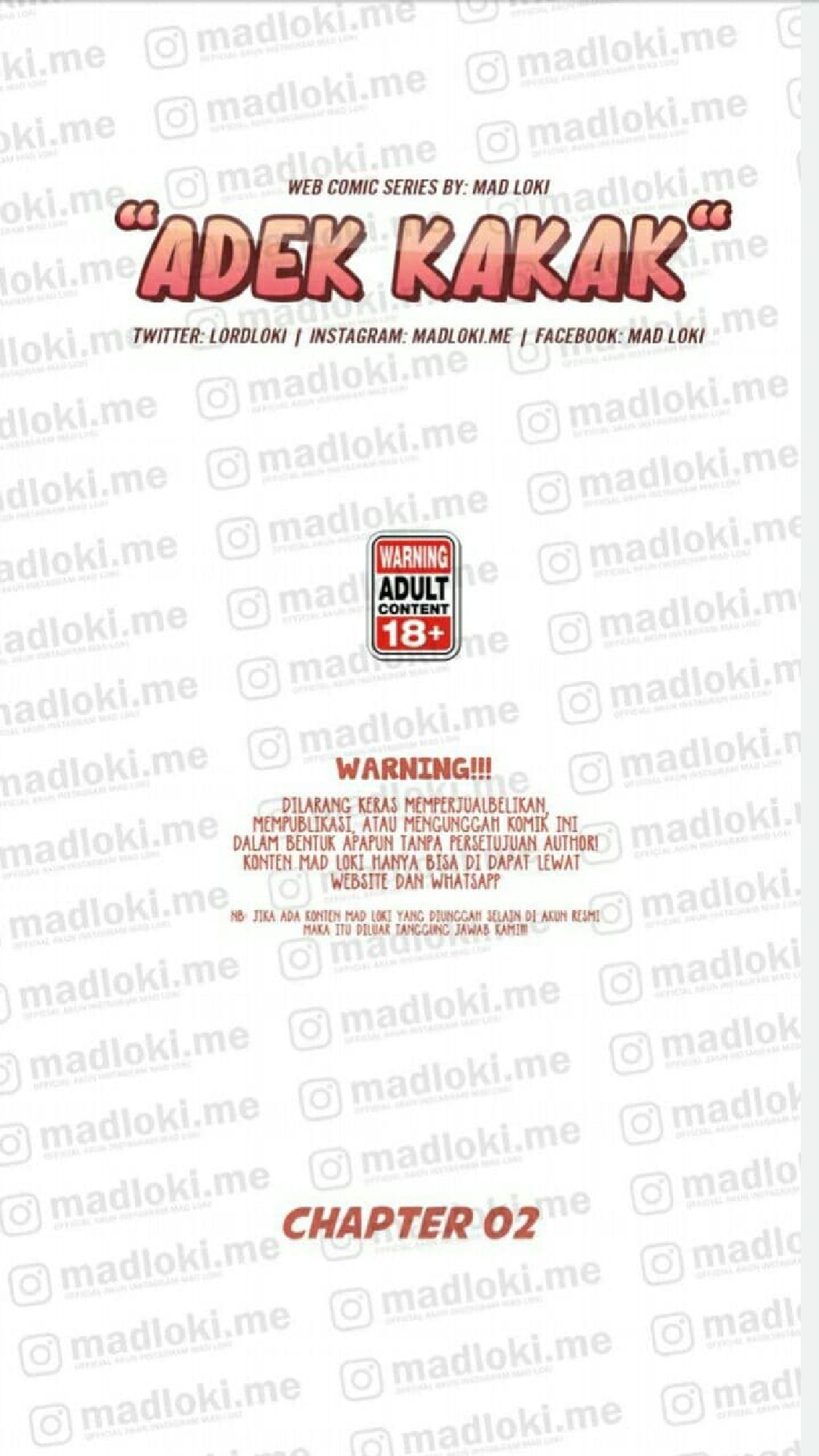 Komik Madloki Adik Kakak Chapter 02 page 0
